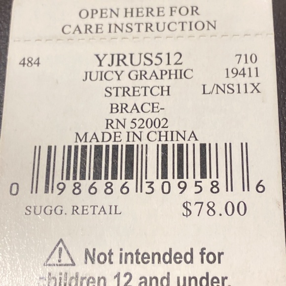 RARE Y2K NEW JUICY COUTURE GOLD NAMEPLATE ID BRACELET STRETCH BANGLE GOTHIC - Picture 8 of 8